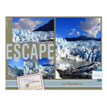 Care Free Escape to Alaska Postcard