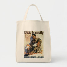 Care Is Costly World War 2 Canvas Bags