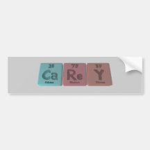 Carey as Calcium Rhenium Yttirum Bumper Stickers