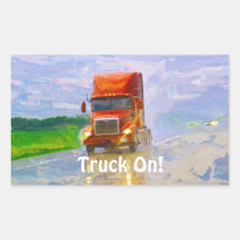 Cargo Truck Big Rig Driver Sticker Series