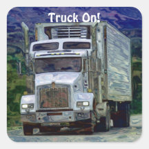 Cargo Truck Big Rig Driver Sticker Series