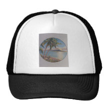 Caribbean Palms Trucker Hats