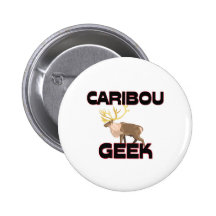 Caribou Geek Pinback Buttons