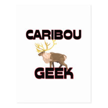 Caribou Geek Postcard