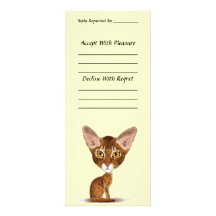 Caricature Abyssinian Invite