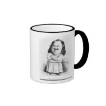 Caricature of Honore de Balzac Mugs