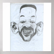 Caricature of will smith poster