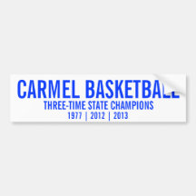 Carmel Basketball State Champions Bumper Stickers