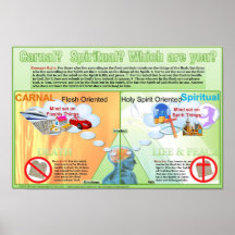 Carnal or Spiritual Poster