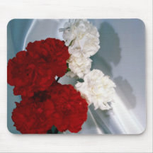 Carnations on silk mousepads