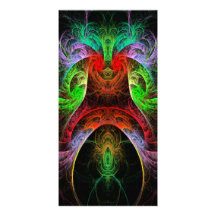 Carnaval Abstract Art Photo Card