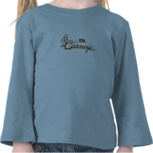 carney's bakery kids brown script t shirts