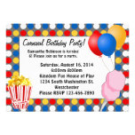 Carnival Lights and Snacks Custom Invitations