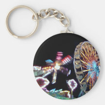 Carnival night fair ride photograph party picture! keychain