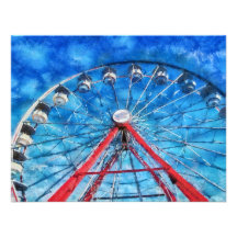 Carnival - Round and Round Custom Invitation