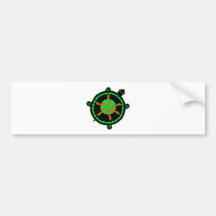 Carnival Turtle Bumper Sticker