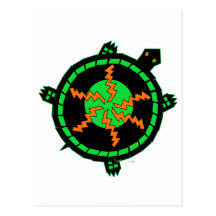 Carnival Turtle Postcard