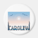 Carolina Beaches at Sunset Fridge Magnets