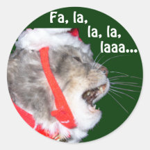 Caroling Maia, round Round Sticker