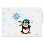 Caroling Penguins Card