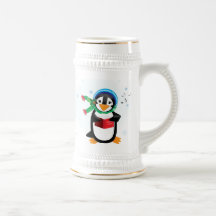 Caroling Penguins Mug