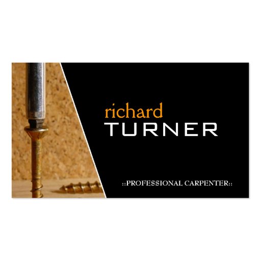 Carpenter and Flooring Business Cards