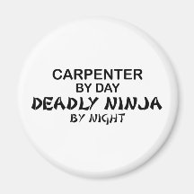 Carpenter Deadly Ninja by Night Fridge Magnet