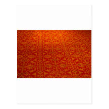 Carpet pattern postcard