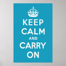 Carribean Blue Posters