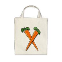 CARROTS GROCERY TOTE BAG
