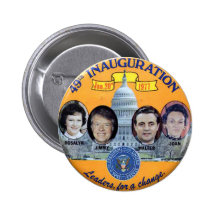 Carter Inauguration double jugate - Button