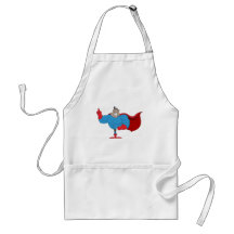 Cartoon African American Hero Apron
