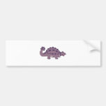 Cartoon Ankylosaurus Bumper Sticker