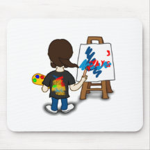 Cartoon Artist Mousepad