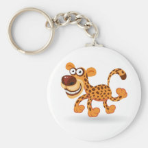 Cartoon baby Leopard Keychains