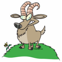 cartoon billy goat photo sculpture