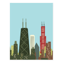 Cartoon Chicago Postcards