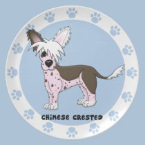 Cartoon Chinese Crested Plate plates