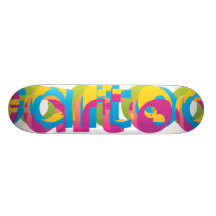 Cartoon Coloured Skateboard