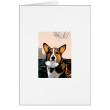 Cartoon Corgi Cards