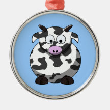 Cartoon Cow Ornament