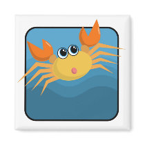 Cartoon Crab magnets