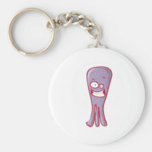 cartoon cute animals - octopus key chain