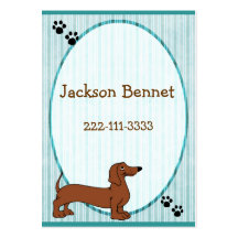 Cartoon Dog Children's Calling Card Business Cards
