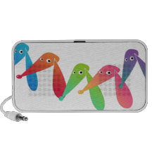 Cartoon Dogs Doodle Speacker Travel Speakers
