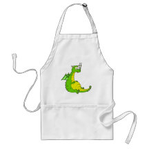 Cartoon Dragon: Full Apron
