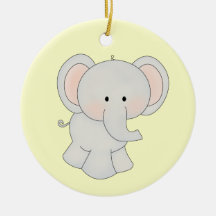 Cartoon Elephant Christmas Tree Ornaments