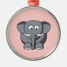 Cartoon Elephant Ornament