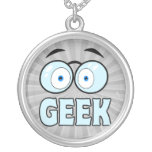 Cartoon Eyes With Glasses GEEK Personalized Necklace