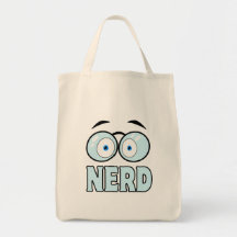 Cartoon Eyes With Glasses NERD Bag